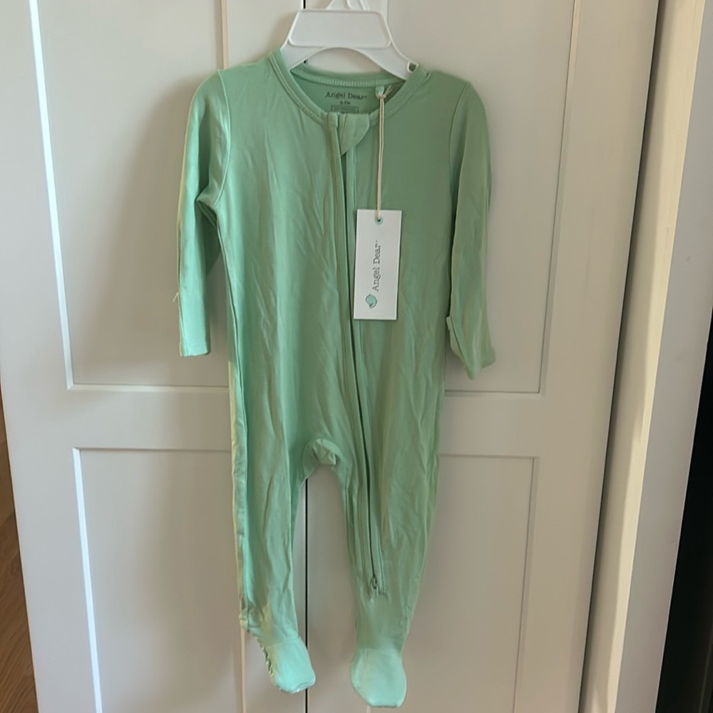 NWT Angel Dear Seafoam Green Footie